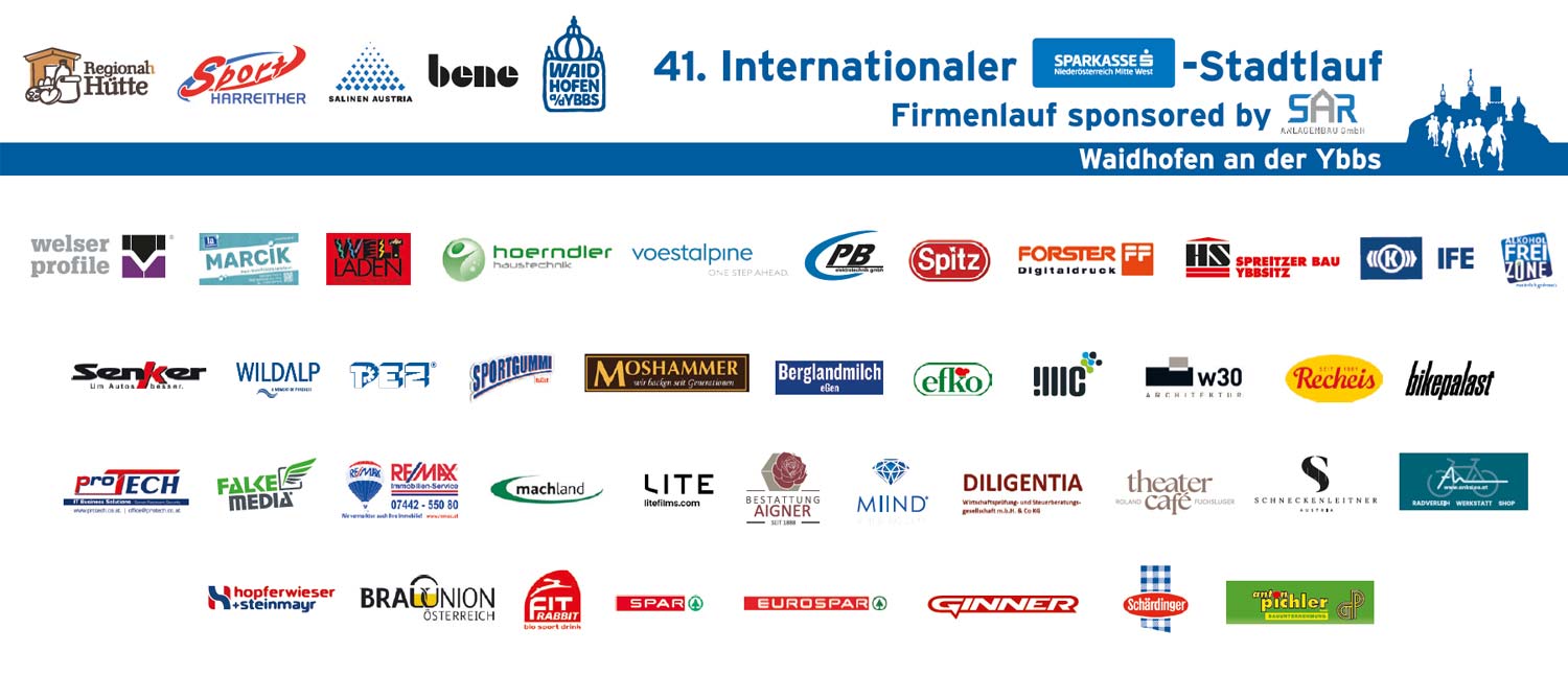 Stadtlauf-Sponsoren