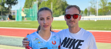 Carolina Grabner und Trainer Philipp Frehsner