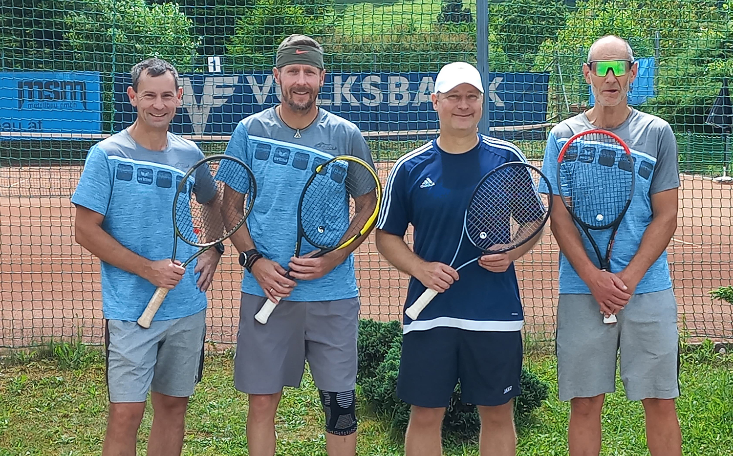 Herren 45+: Jürgen Florian, Armin Stütz, Michael Kerschner, Rudi Oberbramberger