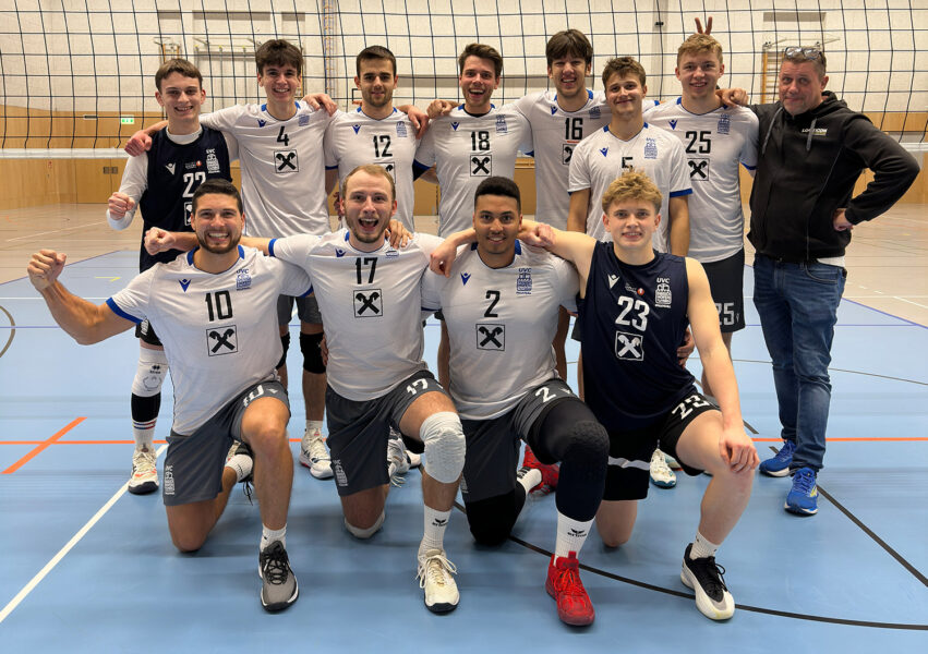 Die erfolgreiche UVC-Mannschaft nach den beiden Siegen.