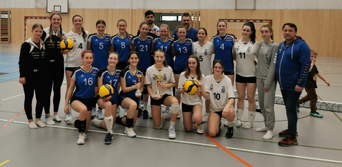 U16w LM März 23 mit Vizeteam