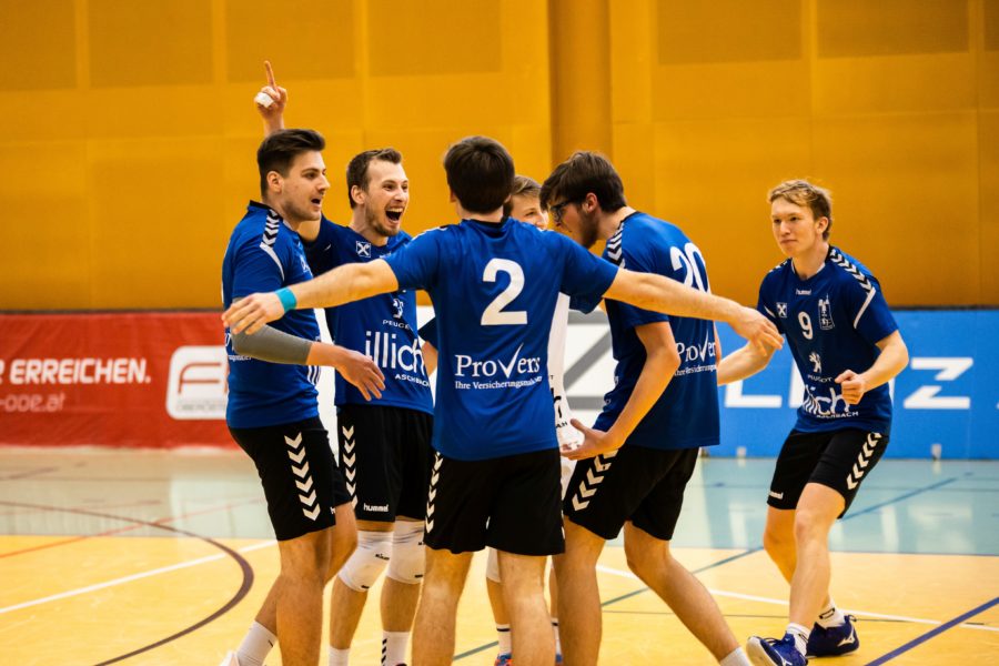 UVC Herren gegen Mils Siegesjubel Feb 21