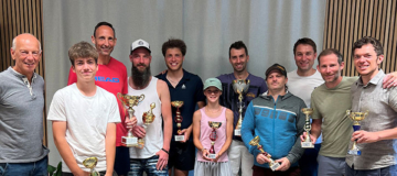 Alle Pokalgewinner gemeinsam mit Obmann Heinz Reicharzeder sowie den Organisatoren Thomas Luger und Lukas Starl.